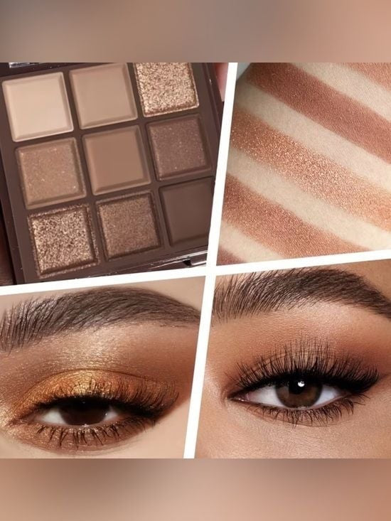 9-Color Neutral Eyeshadow Palette — Warm Nude Shades