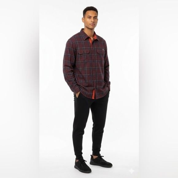 Eddie Bauer Men’s Tall XL Flannel Button-Down Shirt