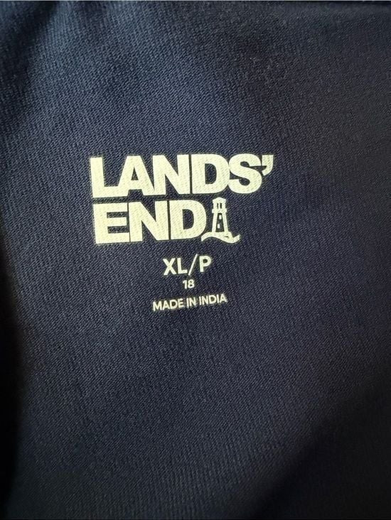 Lands' End Women's Dark Navy Stretch Pull-On Trousers CL