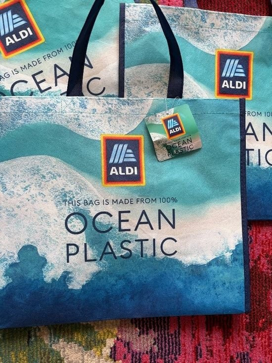 ALDI Ocean Plastic Reusable Shopping Bag