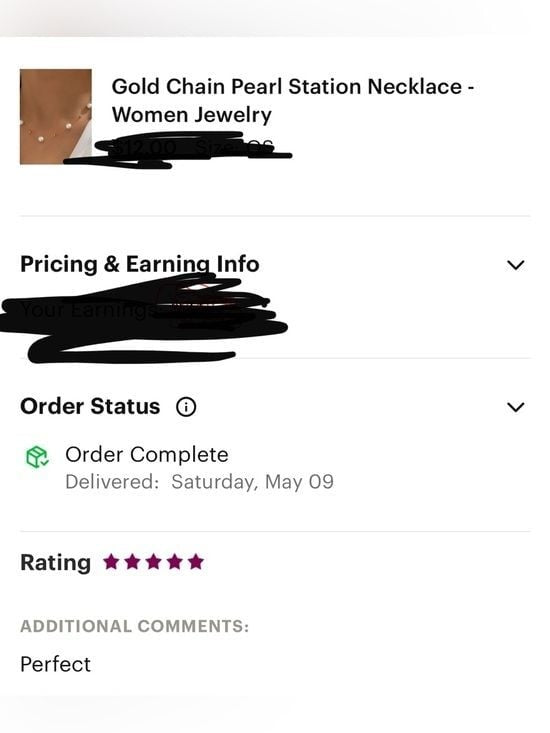 Gold Chain Pearl Station Necklace - Women Jewelry