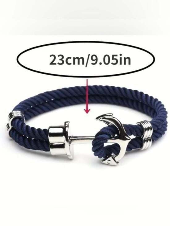 Bracelet with Silver Anchor Clasp