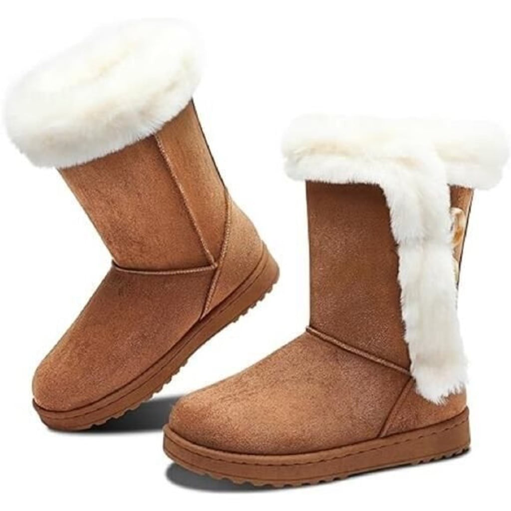 FINAL! New! SO Fur Boots Tan Sz 6