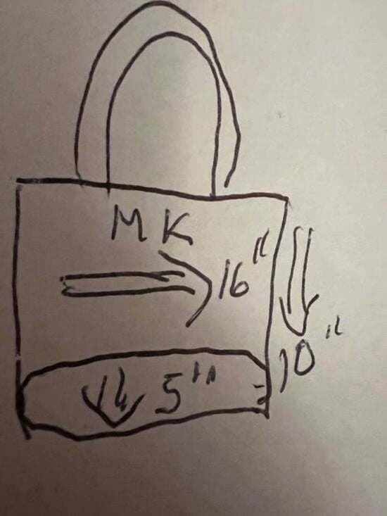 Michael Kors Jet Set Item Large East West Chain Tote Purse Shoulder Bag