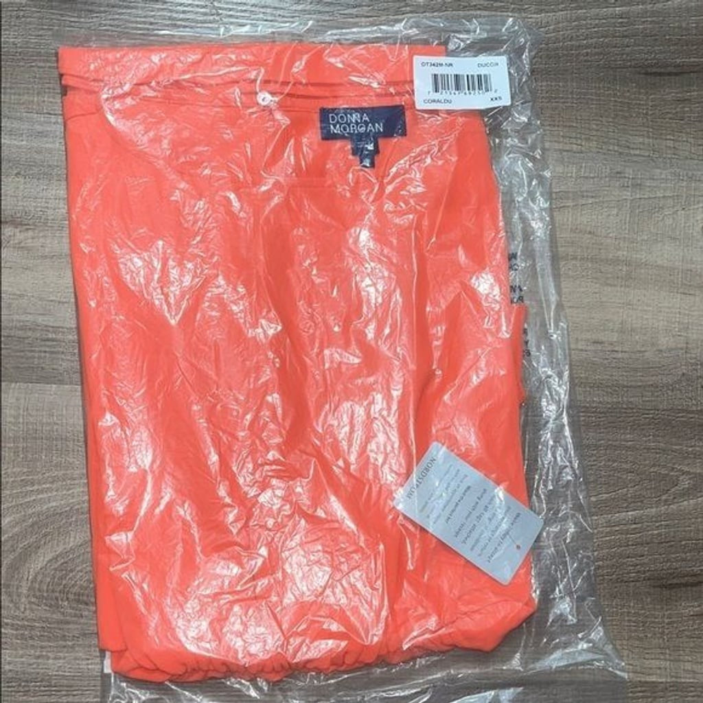 Donna Morgan Vibrant Coral Dress