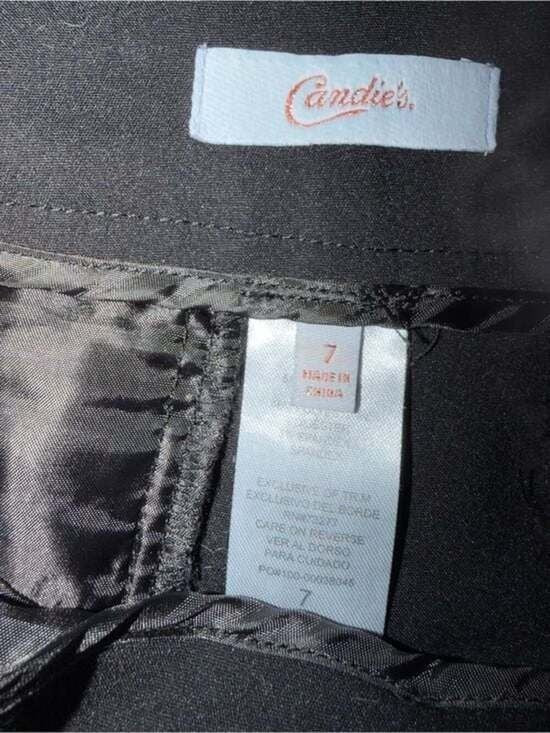 Candie's Black High Waist Women's Dress Shorts with Pockets Size 7