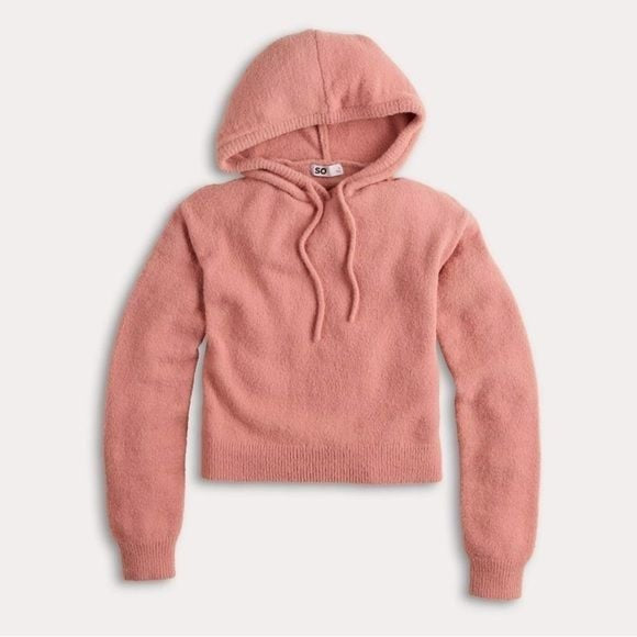Hot! NWT SO Eyelash Plush Yarn Hoodie XL