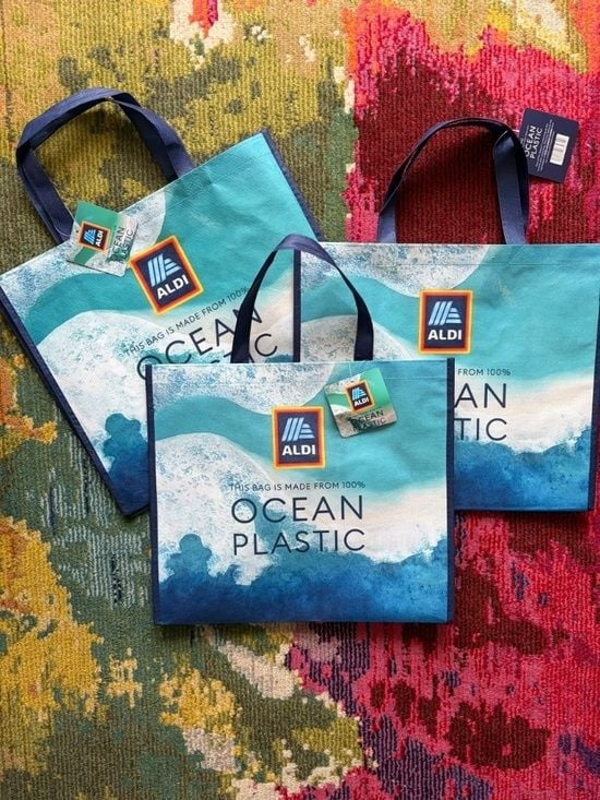 ALDI Ocean Plastic Reusable Shopping Bag