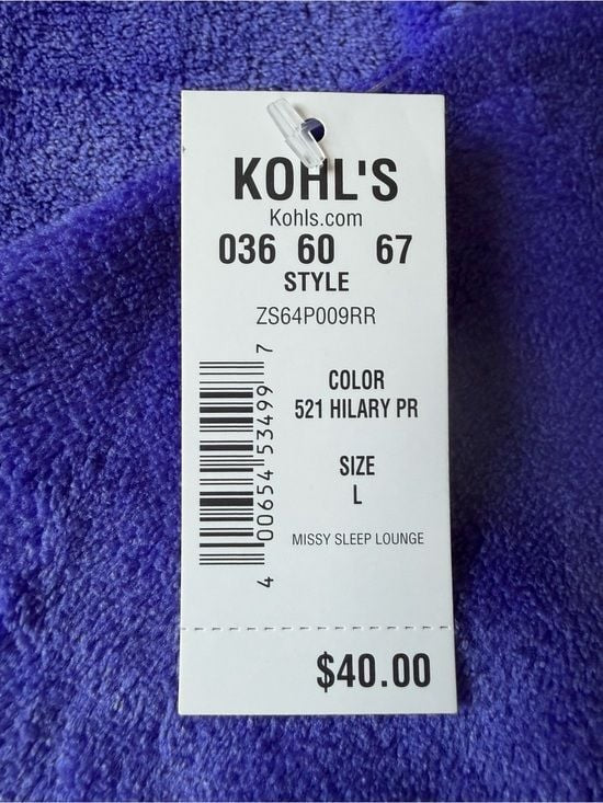 Sonoma Lavender Crewneck Fleece Sweater