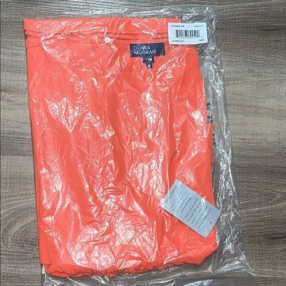 Donna Morgan Vibrant Coral Dress