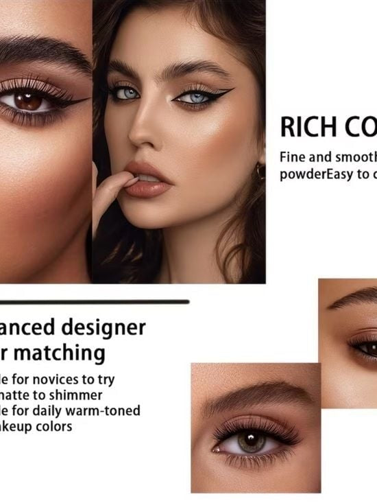 9-Color Neutral Eyeshadow Palette — Warm Nude Shades