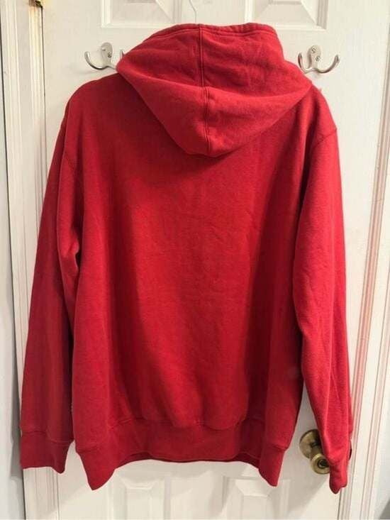 Jawhart Plaza 2XL Men's Red Pullover Hoodie with Kangaroo Pocket -