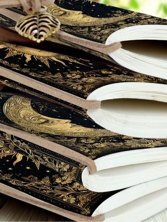 1 x The Celestial Chronicle: Embossed Midnight Moon and Sun Journal