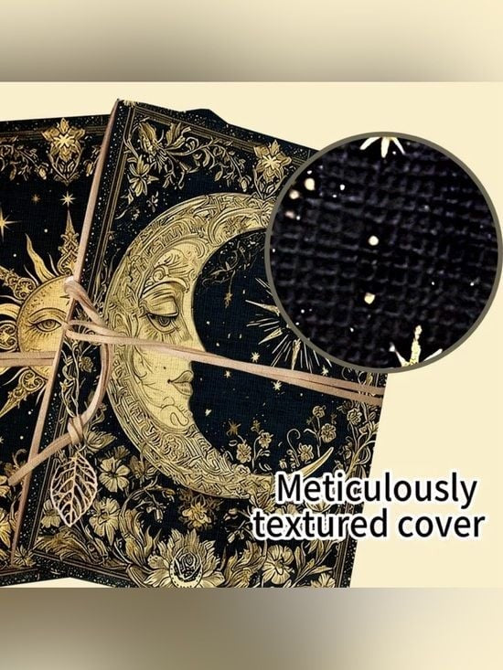 1 x The Celestial Chronicle: Embossed Midnight Moon and Sun Journal