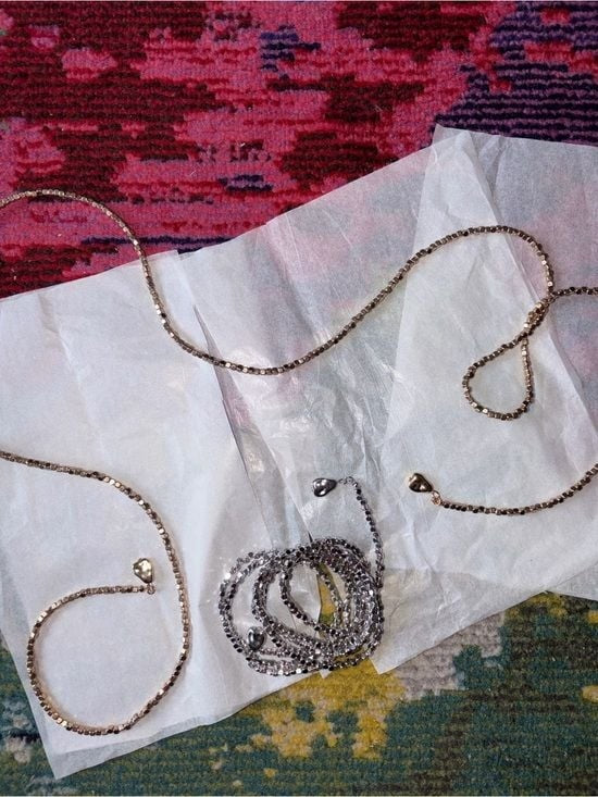 Sterling-Tone Silver Multi-Layer Lariat Necklace - Women