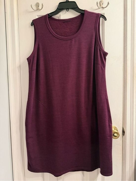 32 Degrees Sleeveless Scoop Neck Midi Dress - Plum XL