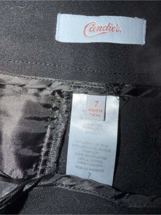 Candie's Black High Waist Women's Dress Shorts with Pockets Size 7