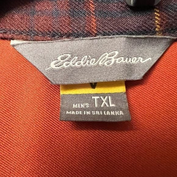 Eddie Bauer Men’s Tall XL Flannel Button-Down Shirt