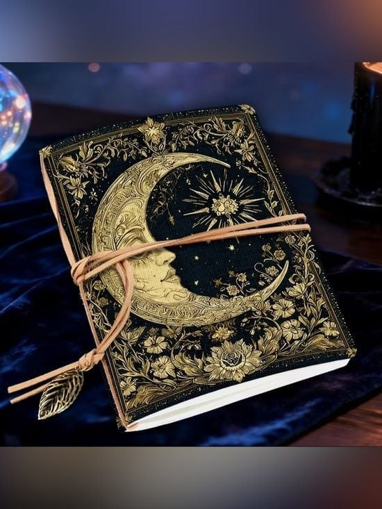 1 x The Celestial Chronicle: Embossed Midnight Moon and Sun Journal