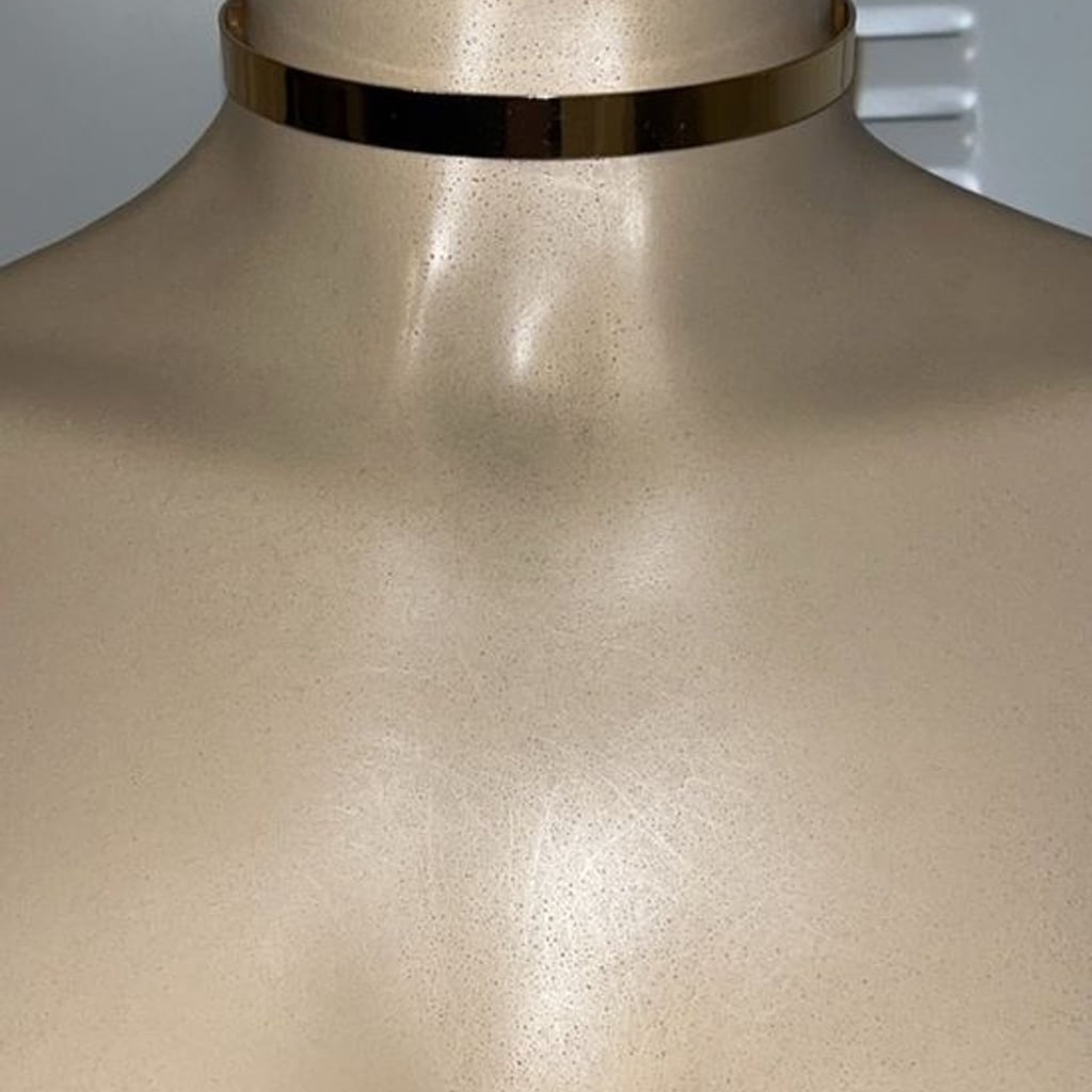 Trendy Golden Choker Minimalist Gold Metal Choker Necklace - Women Jewelry