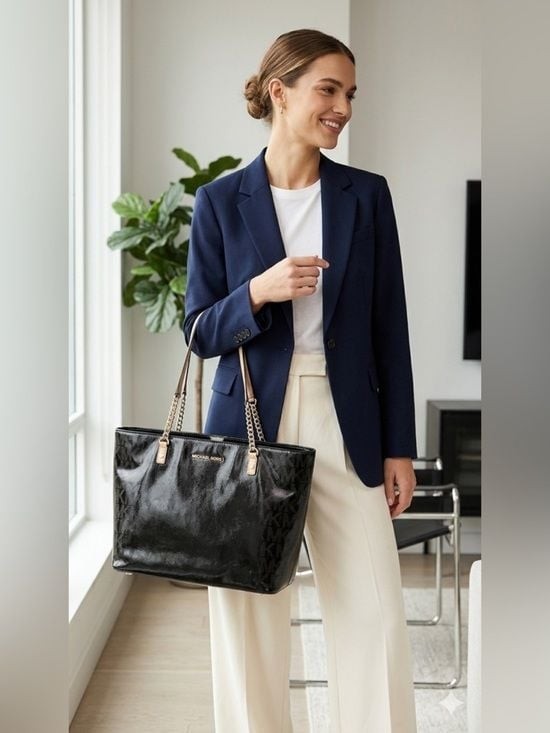 [Last Chance] Michael Kors Jet Set Item Large East West Chain Tote