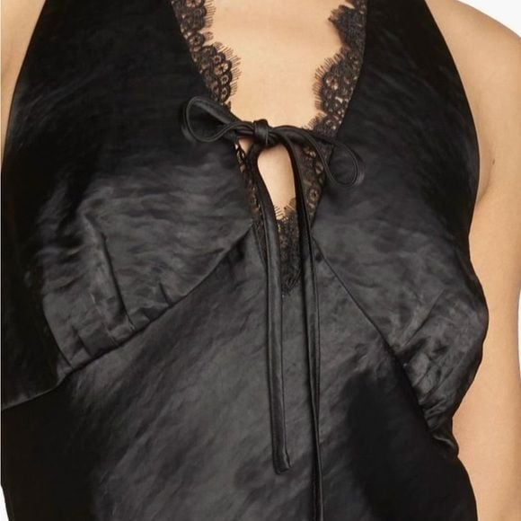 [JUST IN] Know One Cares Sexy Little Black Dress Elegant Black Halter Dress Sz S