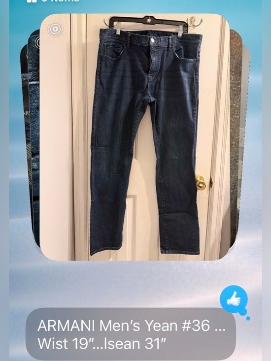 Armani Exchange J13 Men's Straight Jeans in Deep Indigo 36x31