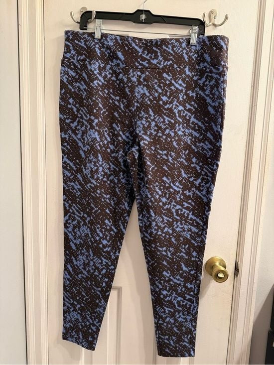 Terra & Sky Blue Breeze Snake-Print High-Rise Leggings - Plus 1X 16W-18W
