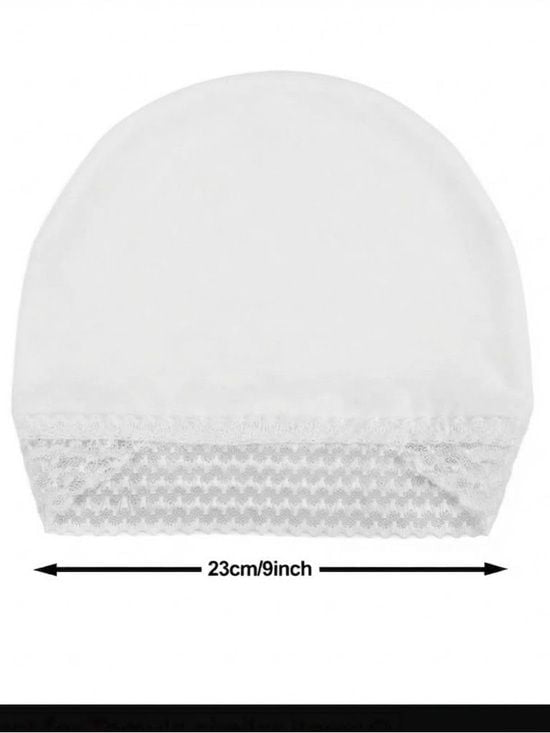 White Lace-Trimmed Women's Headwrap